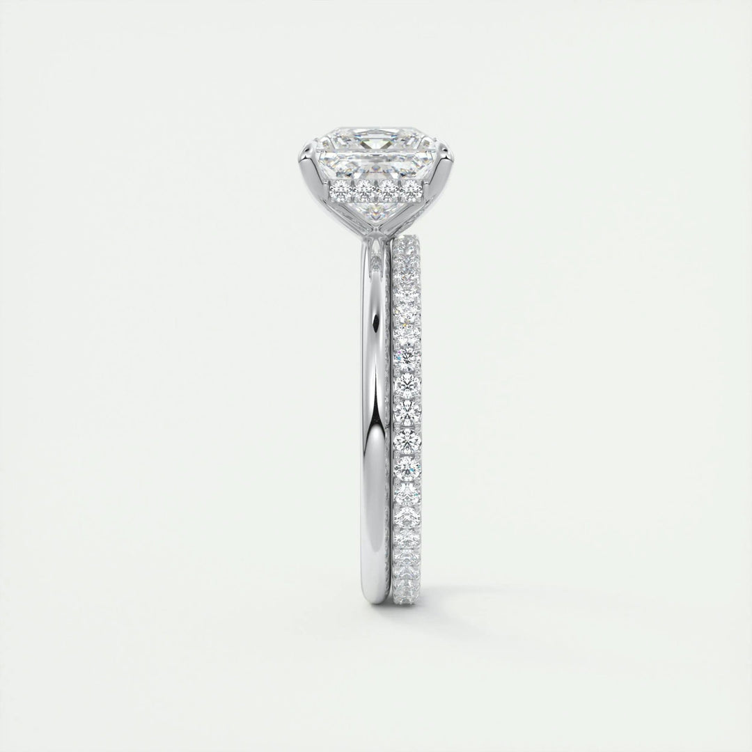 2ct Princess Hidden Halo F - VS1 Lab Grown Diamond Engagement Ring - Doozy Diamonds