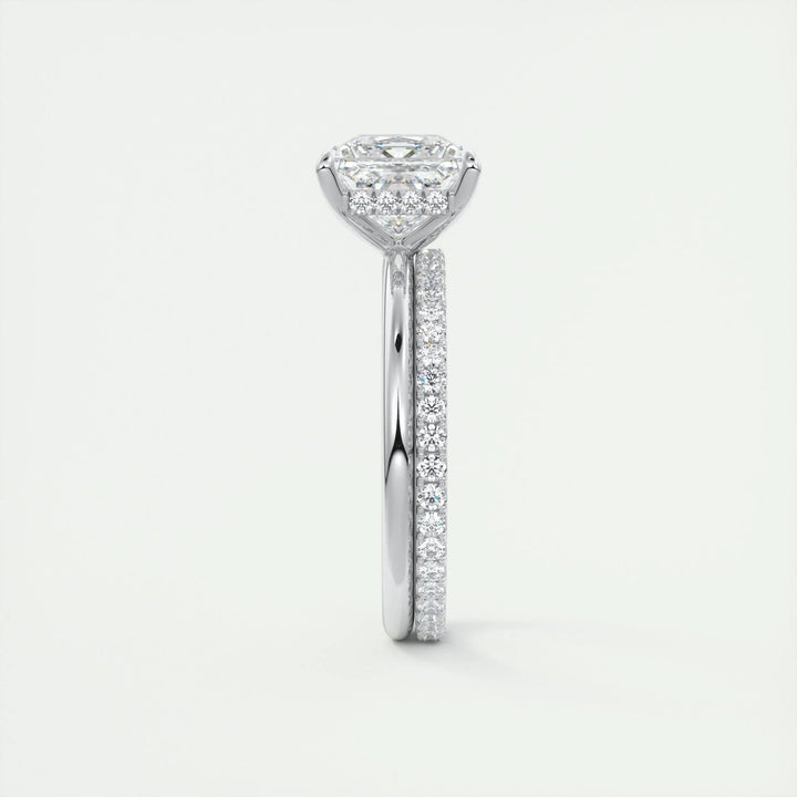 2ct Princess Hidden Halo F - VS1 Lab Grown Diamond Engagement Ring - Doozy Diamonds