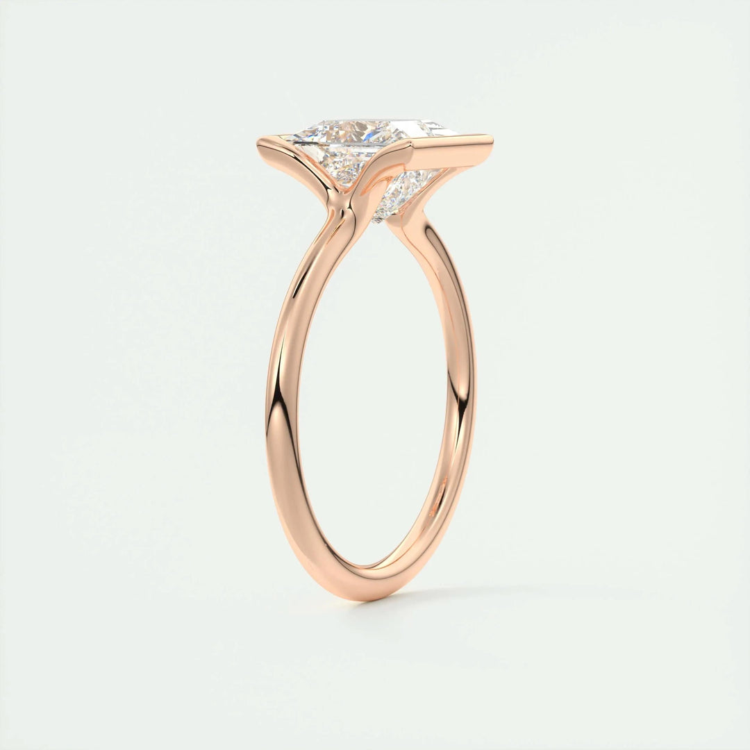 2ct Princess Cut Lab Grown Diamond Solitaire Engagement Ring - Doozy Diamonds