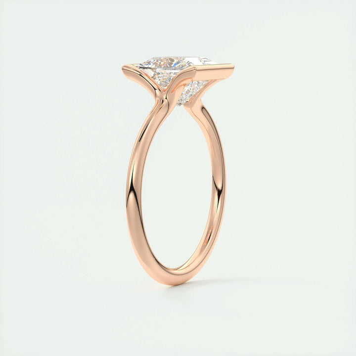 2ct Princess Cut Lab Grown Diamond Solitaire Engagement Ring - Doozy Diamonds