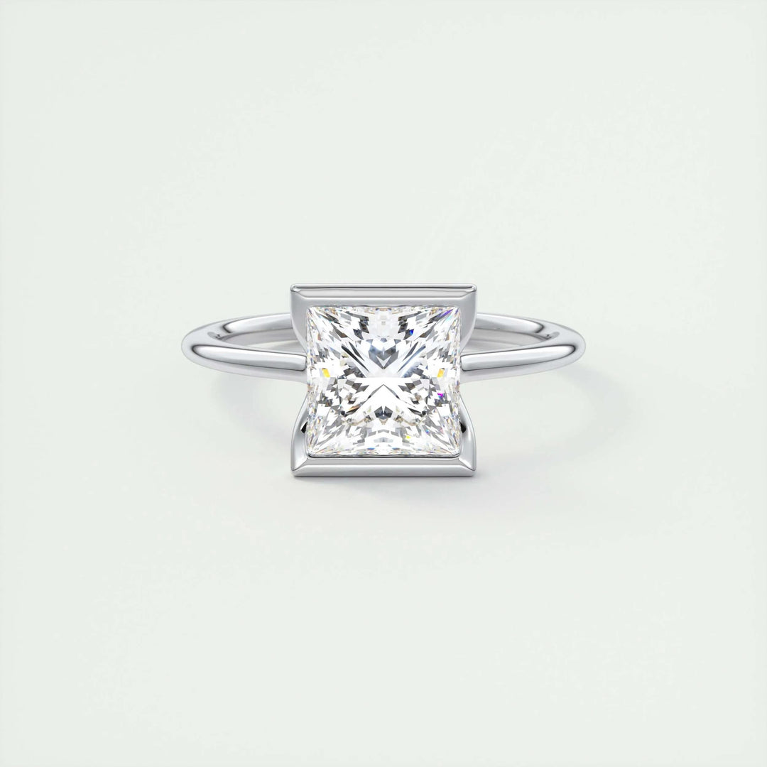 2ct Princess Cut Lab Grown Diamond Solitaire Engagement Ring - Doozy Diamonds