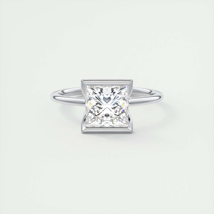 2ct Princess Cut Lab Grown Diamond Solitaire Engagement Ring - Doozy Diamonds