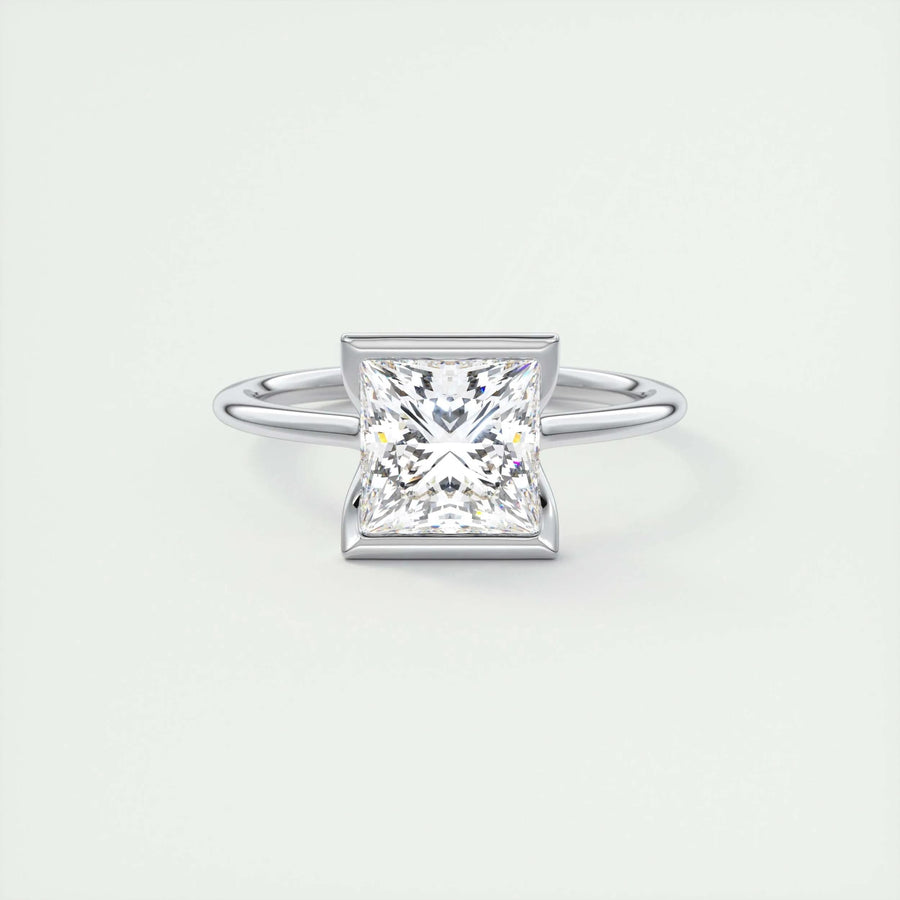 2ct Princess Cut Lab Grown Diamond Solitaire Engagement Ring - Doozy Diamonds