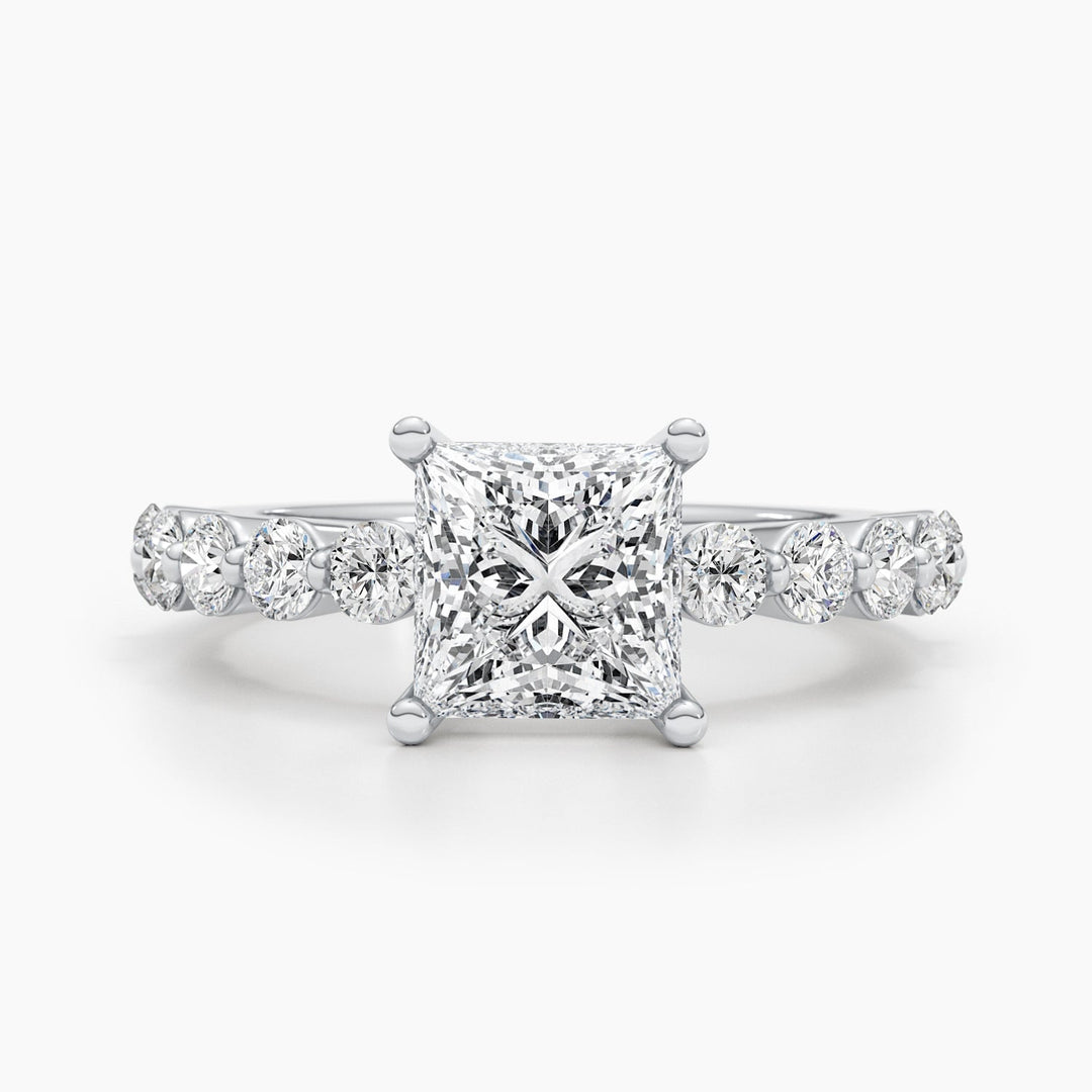 1.5ct princess cut lab grown diamond ring