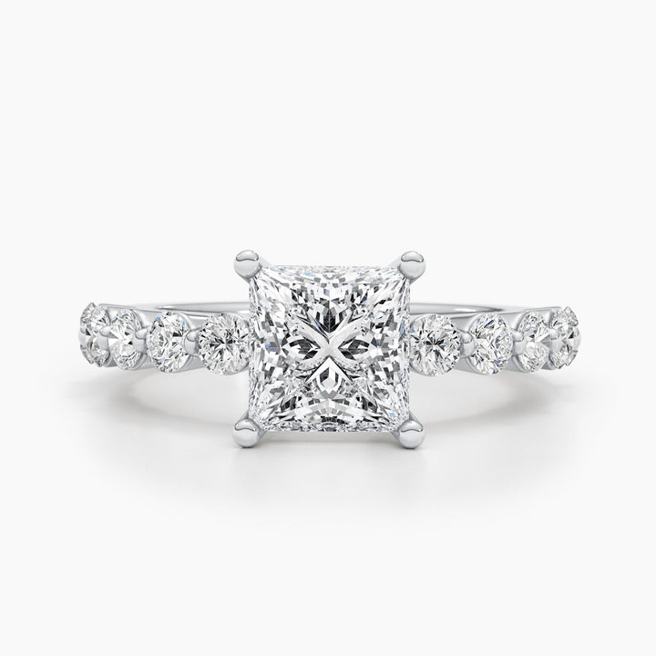 1.5ct princess cut lab grown diamond ring