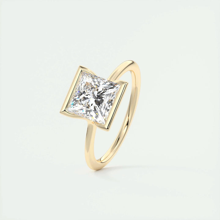 2ct Princess Cut Lab Grown Diamond Solitaire Engagement Ring - Doozy Diamonds