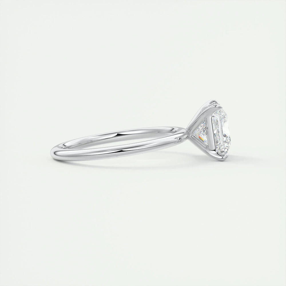 2ct Princess F - VS1 Lab Grown Diamond Solitaire Engagement Ring - Doozy Diamonds