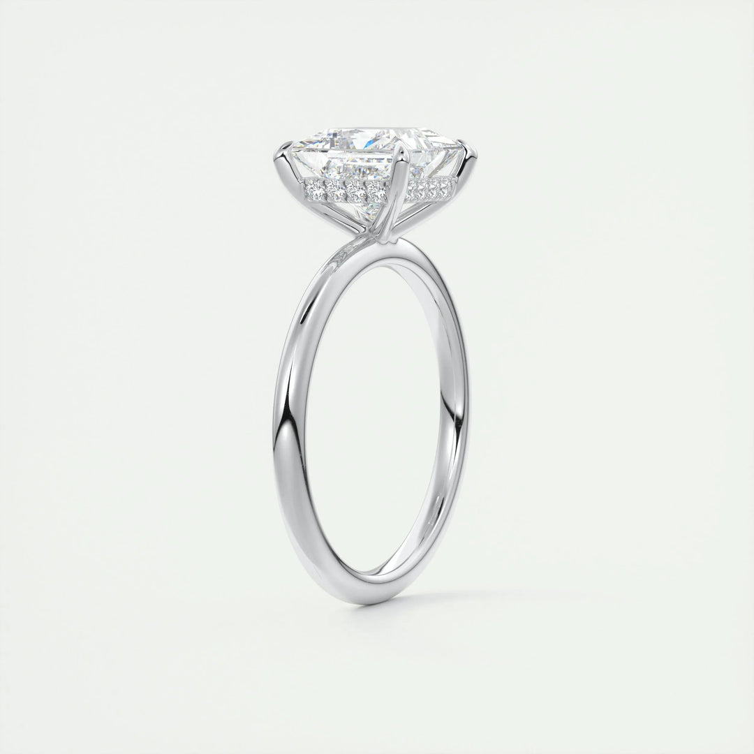 2ct Princess Hidden Halo F - VS1 Lab Grown Diamond Engagement Ring - Doozy Diamonds