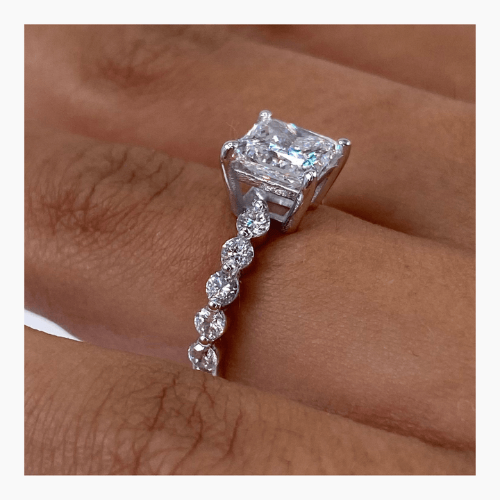 luxury princess diamond ring