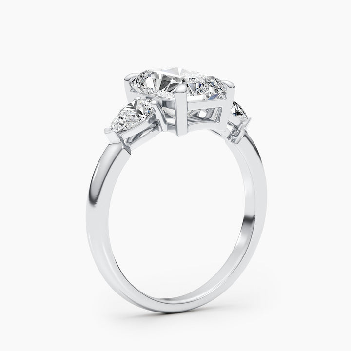 premium radiant diamond engagement ring,