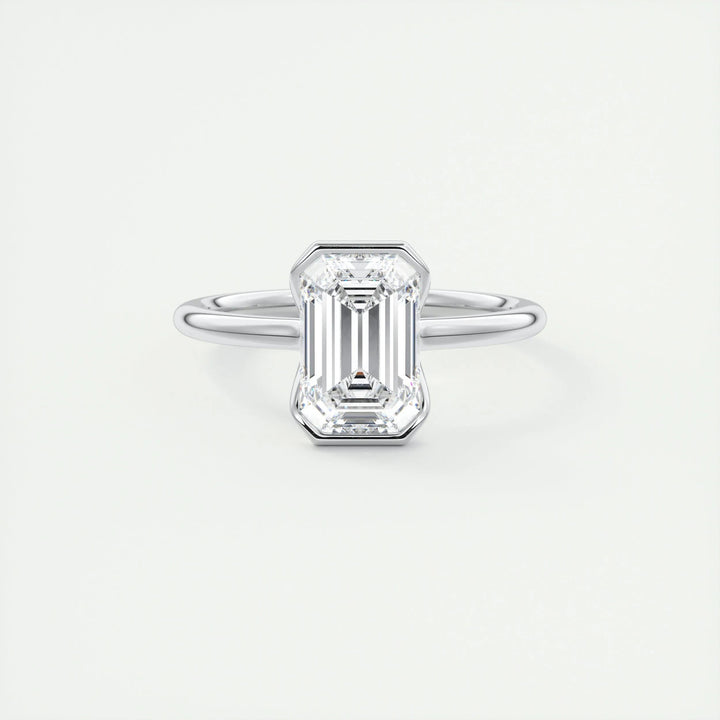 2ct Emerald F - VS1 Lab Grown Diamond Solitaire Engagement Ring - Doozy Diamonds