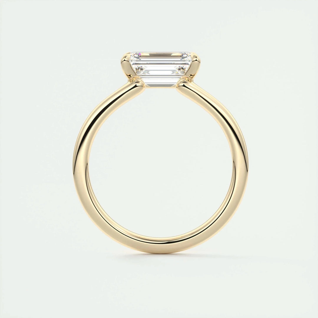 2ct Emerald Cut F - VS1 Lab Grown Diamond Solitaire Engagement Ring - Doozy Diamonds