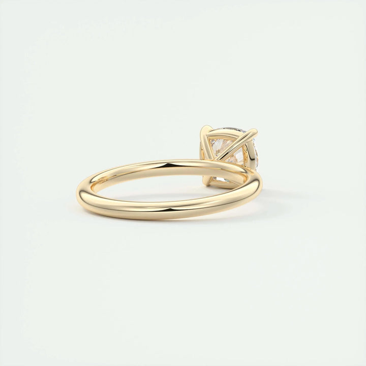 2ct Cushion F - VS1 Lab Grown Diamond Solitaire Engagement Ring - Doozy Diamonds
