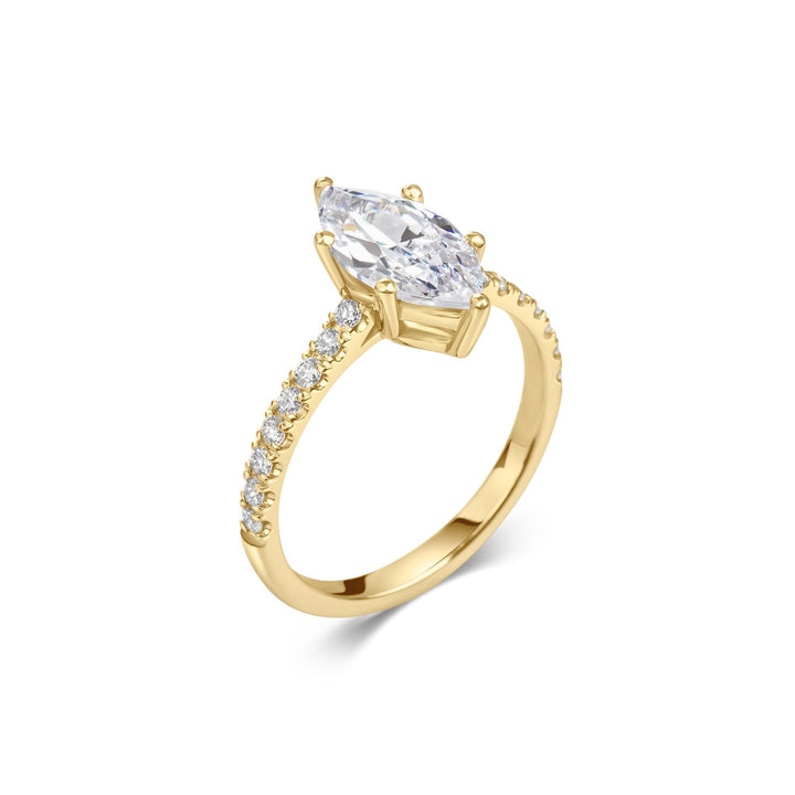 marquise pave engagement ring for modern brides