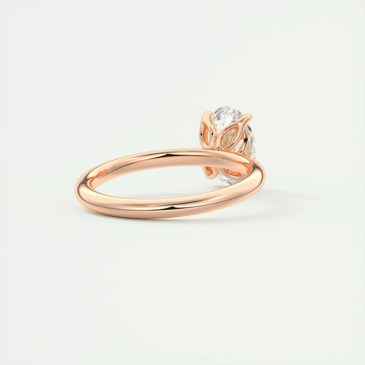 exclusive oval diamond ring