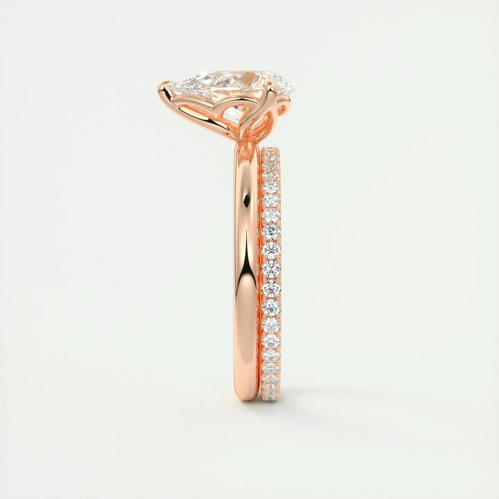 2ct Pear F - VS1 Diamond Solitaire Engagement Ring - Doozy Diamonds