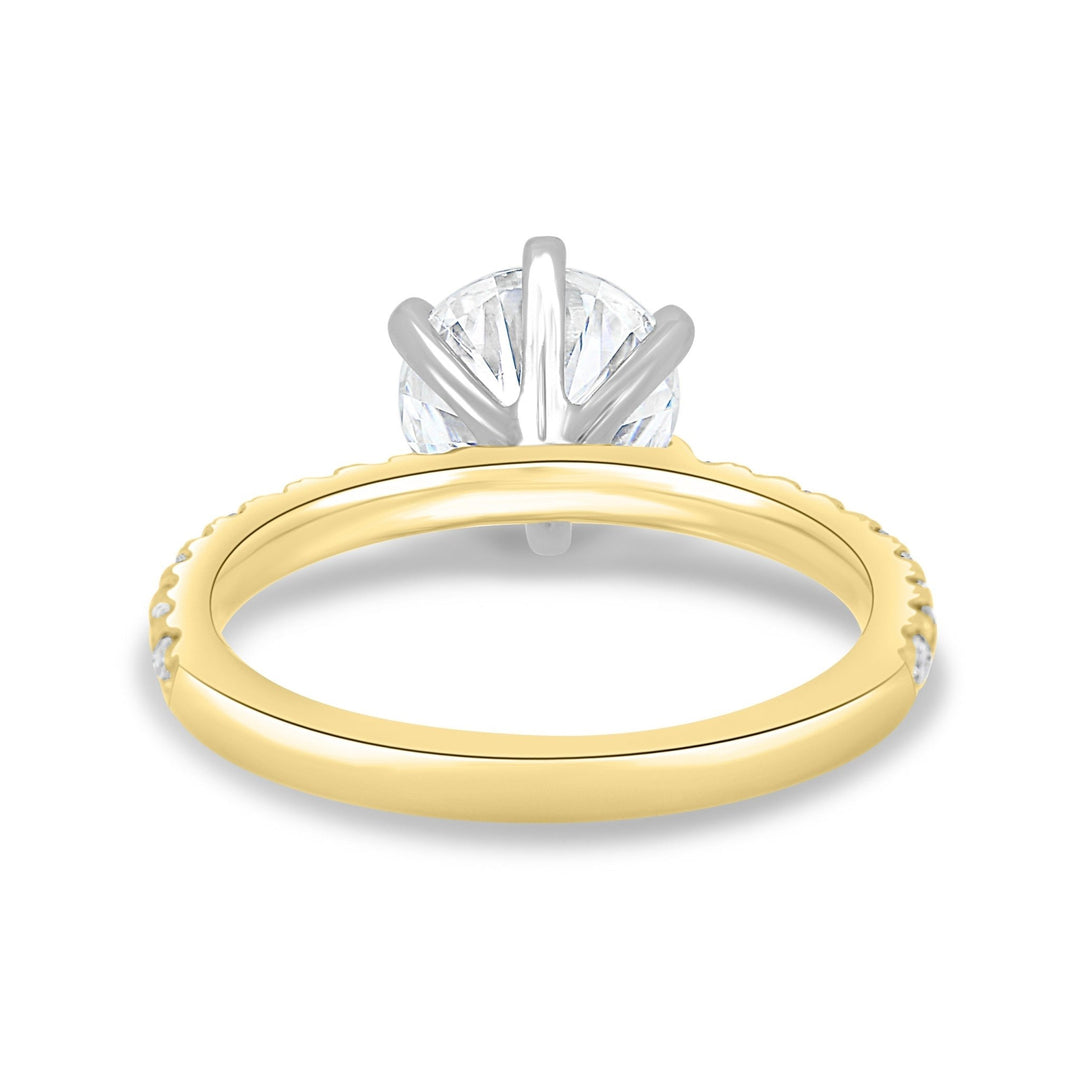 D VS1 diamond engagement ring,