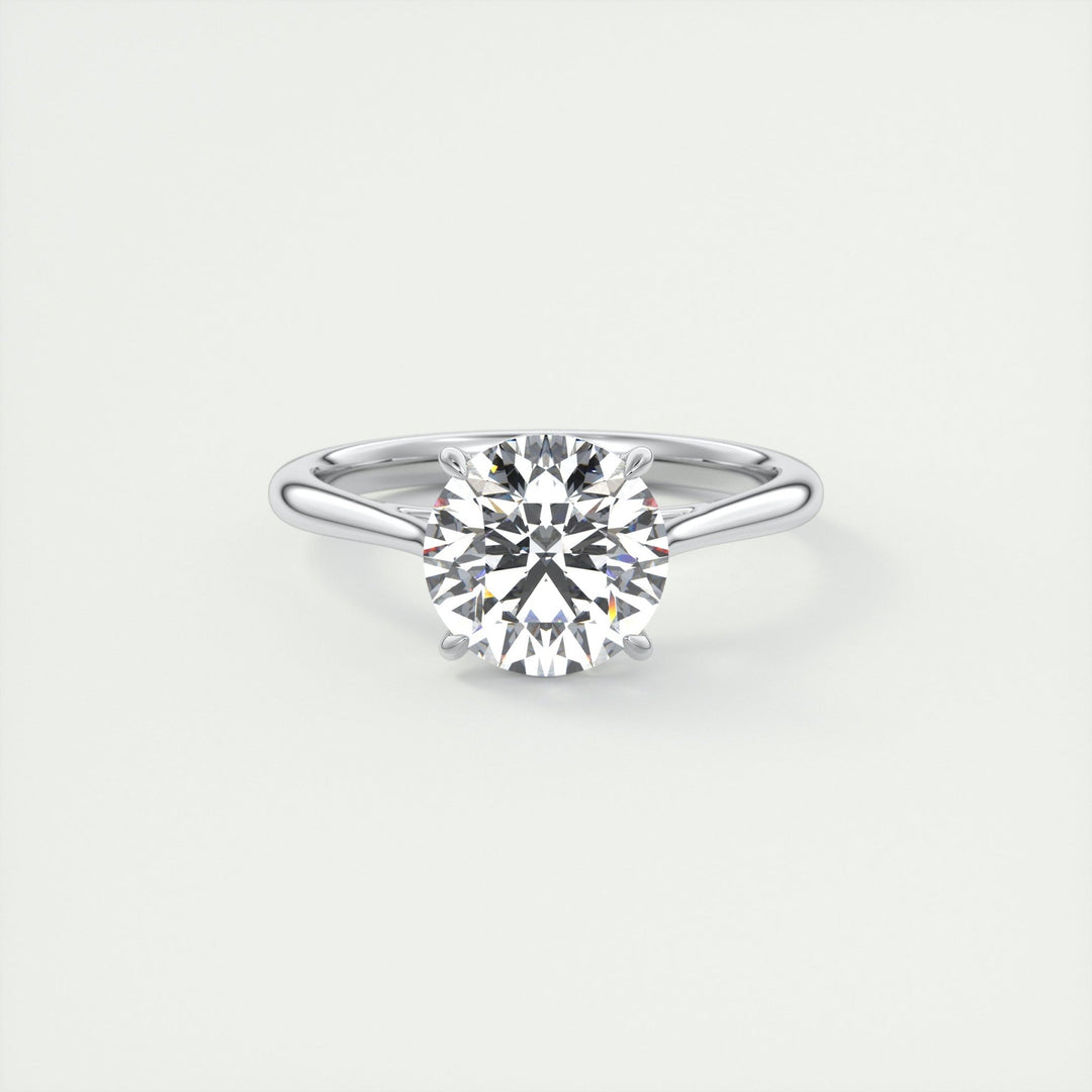 2ct Round F - VS1 Lab Grown Diamond Solitaire Engagement Ring - Doozy Diamonds