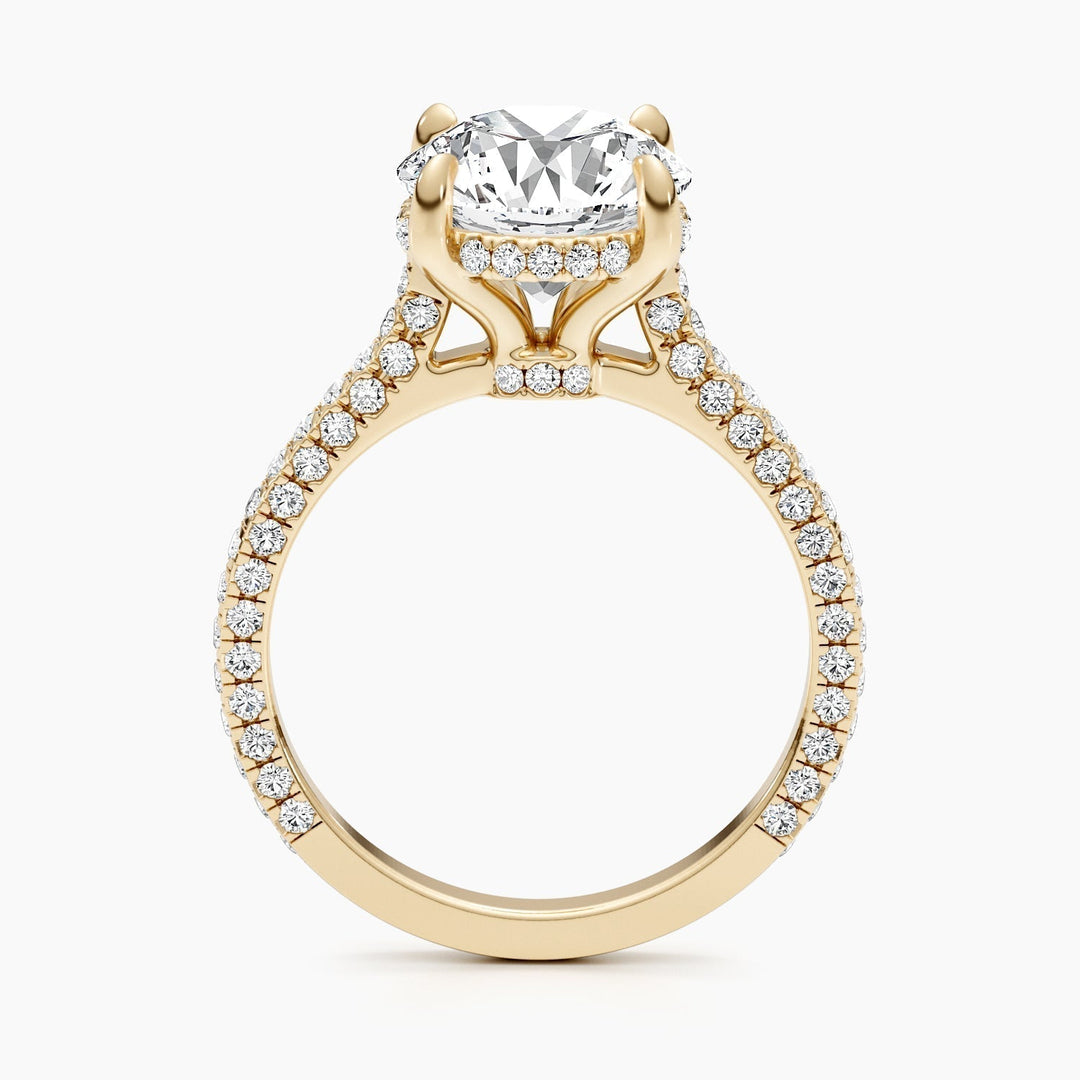 , high brilliance round diamond ring