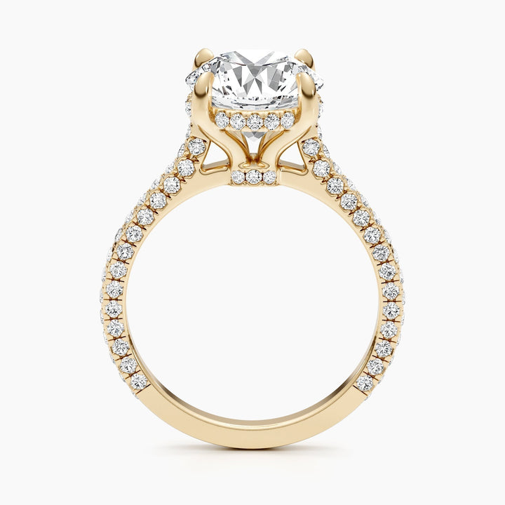 , high brilliance round diamond ring