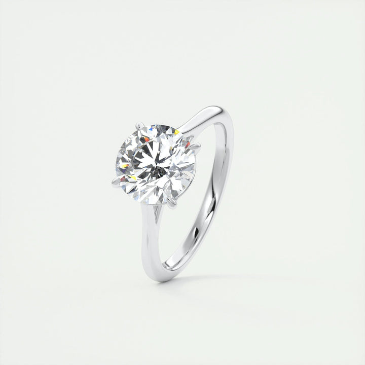 2ct Round F - VS1 Lab Grown Diamond Solitaire Engagement Ring - Doozy Diamonds