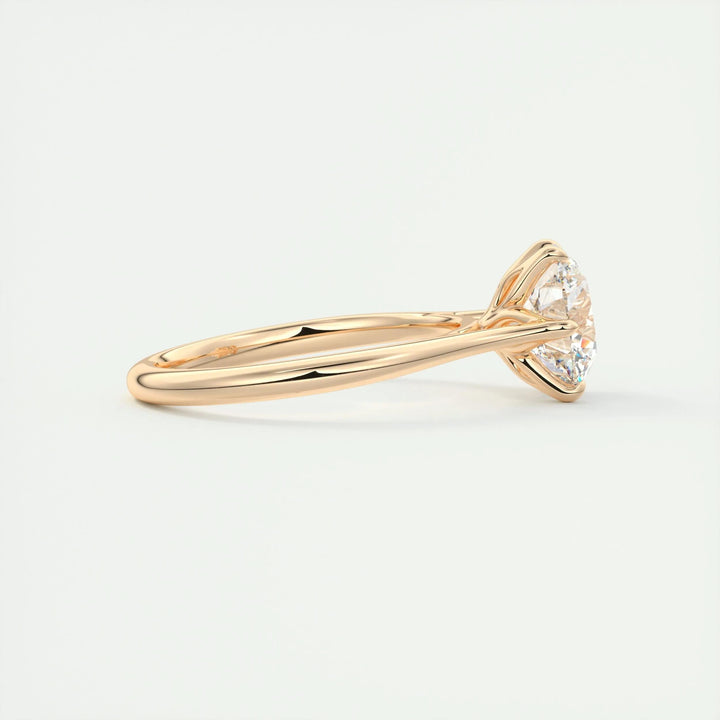 2ct Round F - VS1 Diamond Pave Engagement Ring - Doozy Diamonds