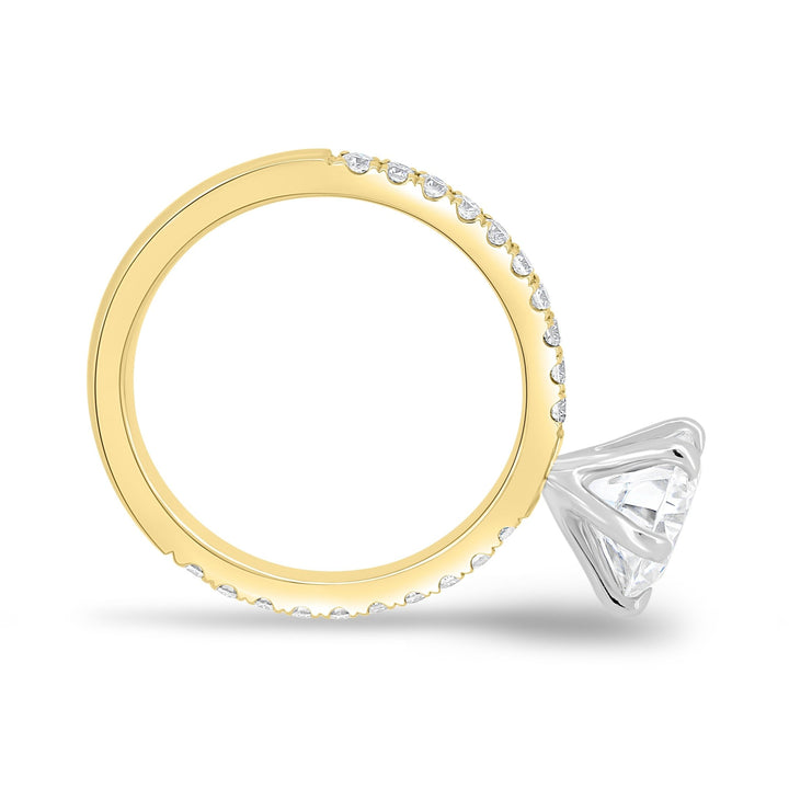 round brilliant diamond engagement ring,