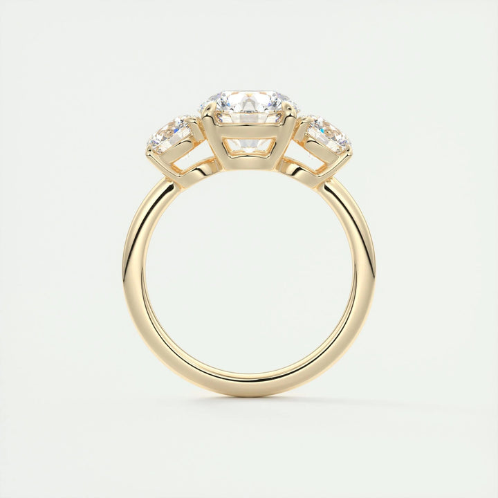 2ct Round Cut Three Stone F - VS1 Diamond Lab Grown Engagement Ring - Doozy Diamonds
