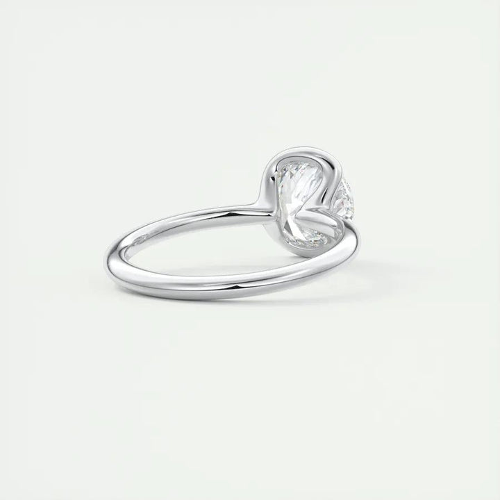 2ct Round Cut F - VS1 Lab Grown Diamond Solitaire Engagement Ring - Doozy Diamonds