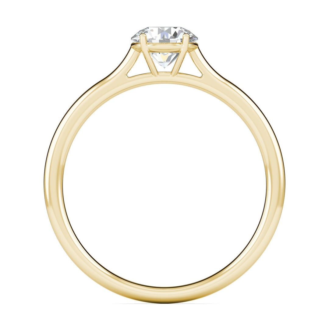 round engagement ring,