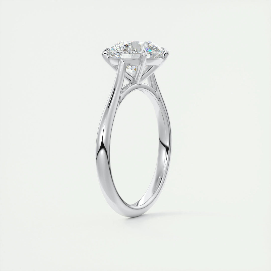 2ct Round F - VS1 Lab Grown Diamond Solitaire Engagement Ring - Doozy Diamonds