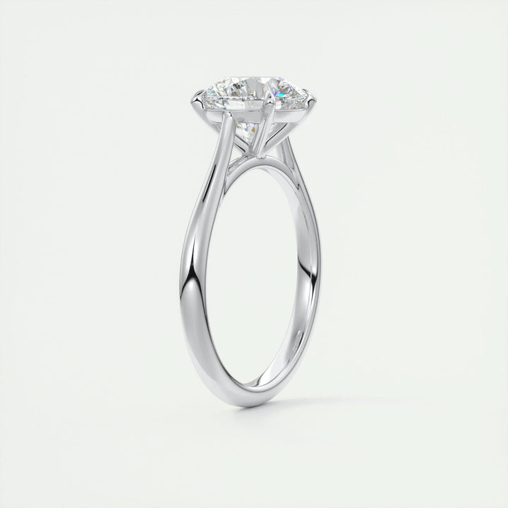 2ct Round F - VS1 Lab Grown Diamond Solitaire Engagement Ring - Doozy Diamonds