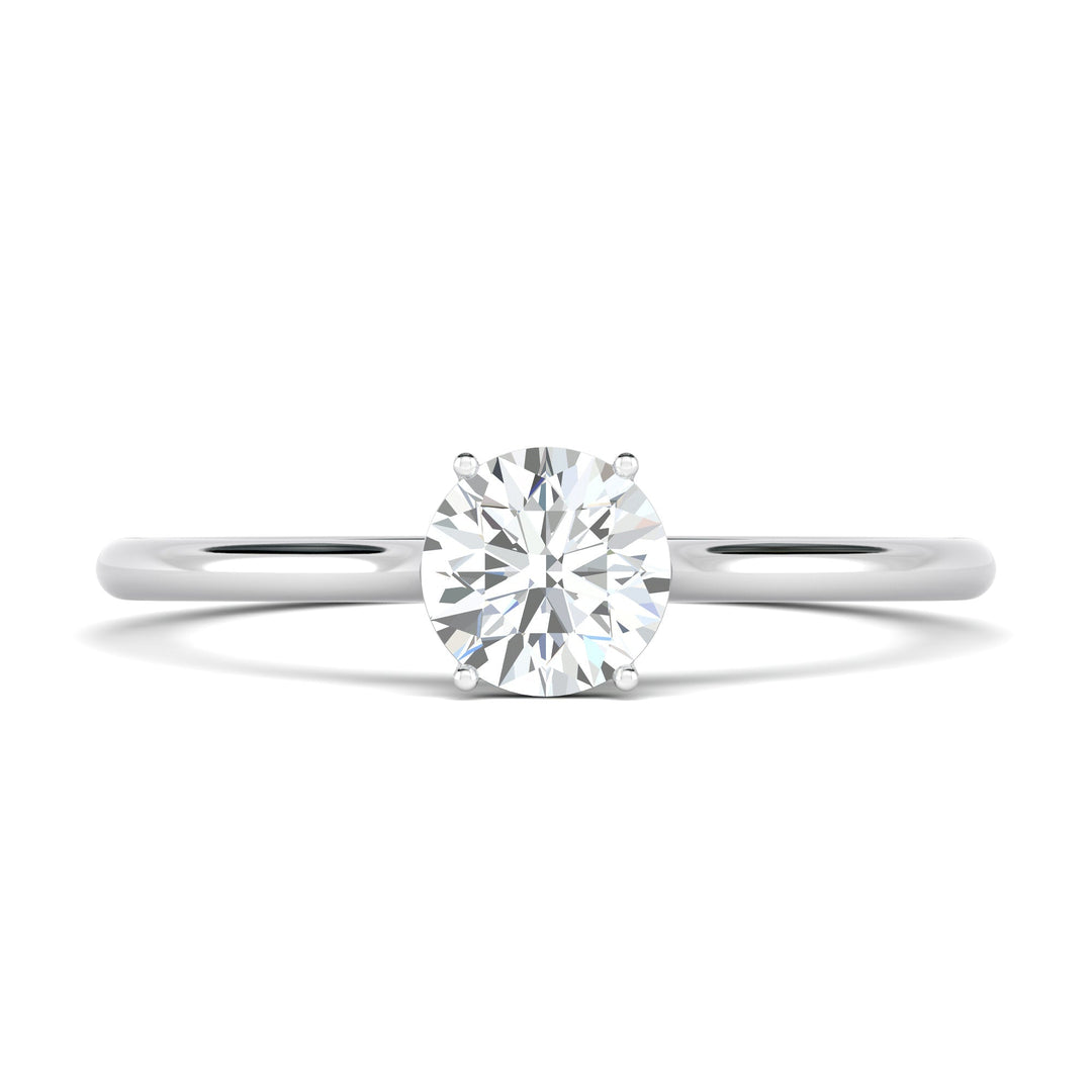 round cut diamond engagement ring,