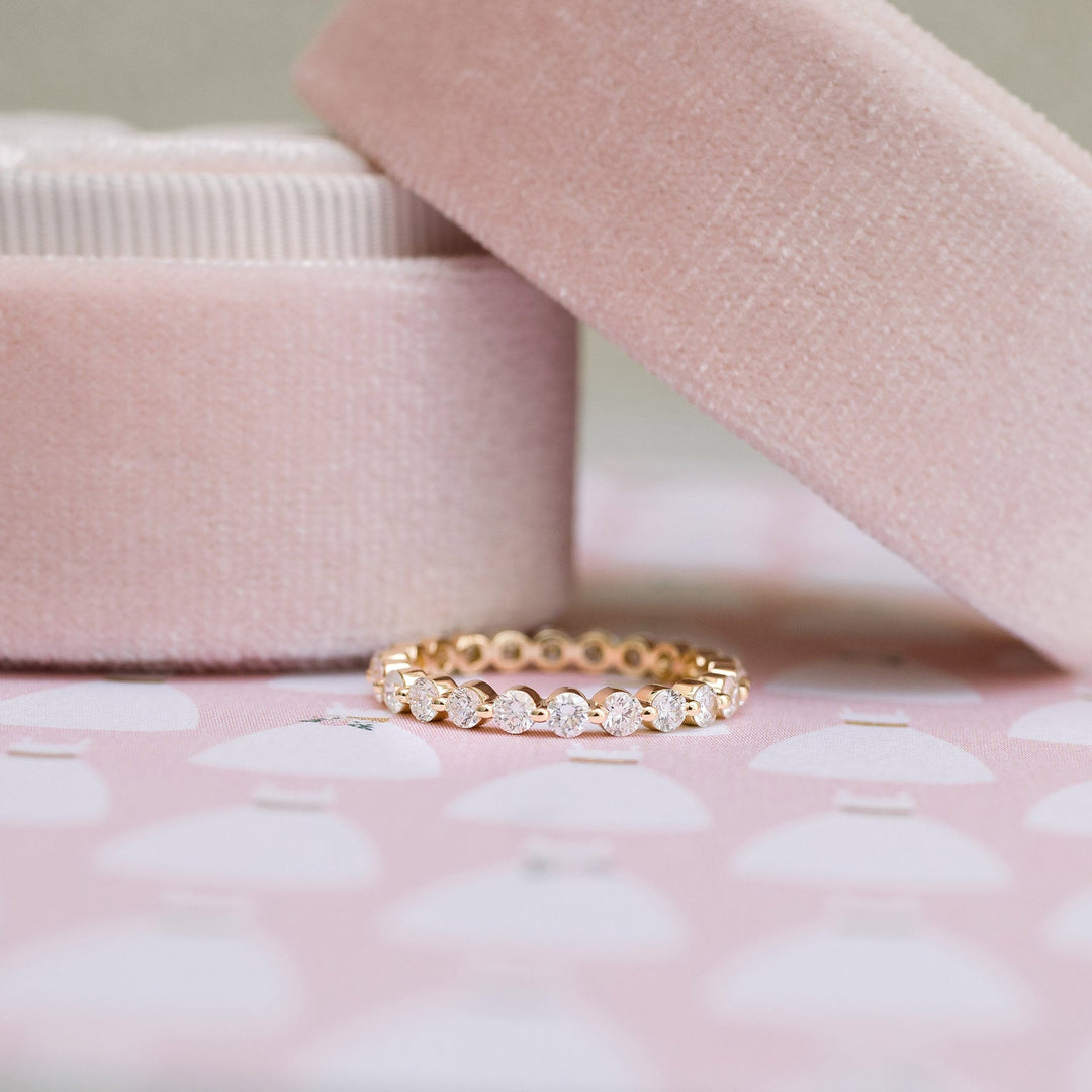 2.2mm Round Brilliant Cut Full Eternity Wedding Band