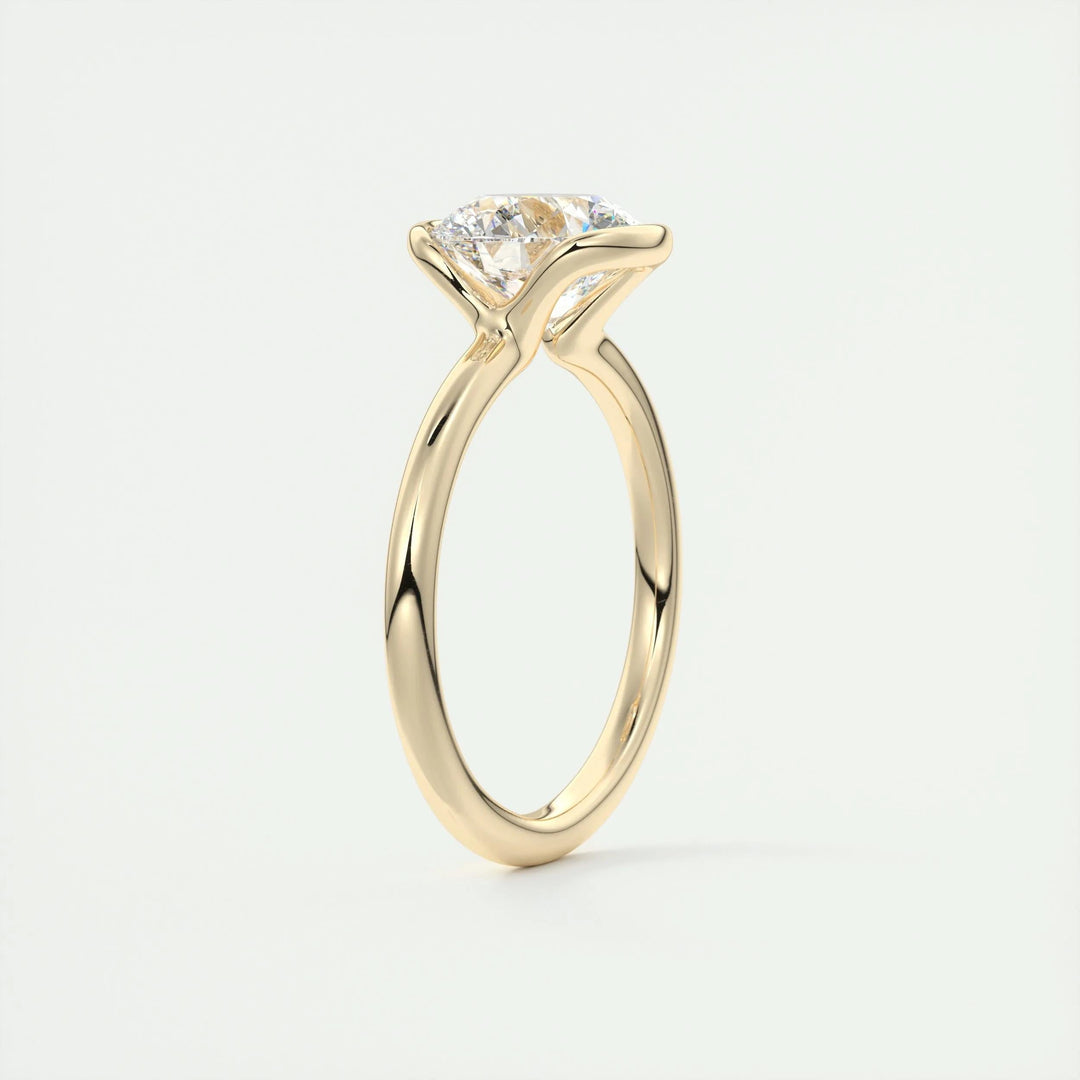 2ct Round Cut F - VS1 Lab Grown Diamond Solitaire Engagement Ring - Doozy Diamonds