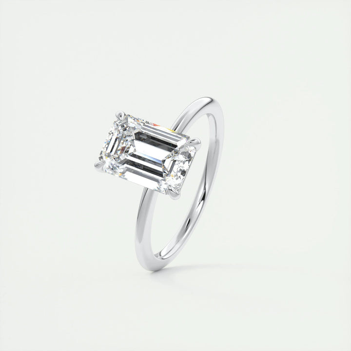 2ct Emerald F - VS1 Lab Grown Diamond Solitaire Engagement Ring - Doozy Diamonds