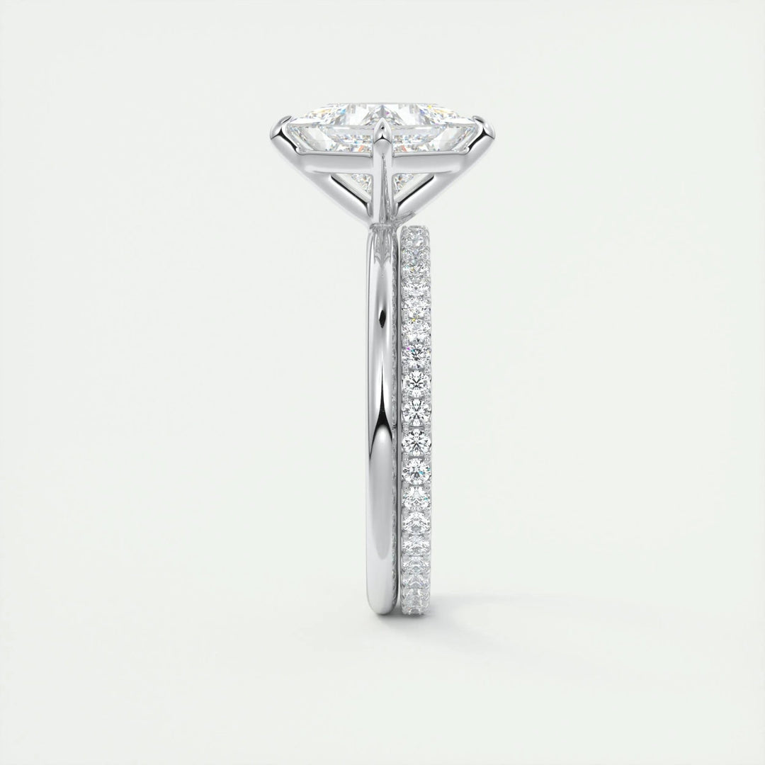 2ct Princess F - VS1 Lab Grown Diamond Solitaire Engagement Ring - Doozy Diamonds