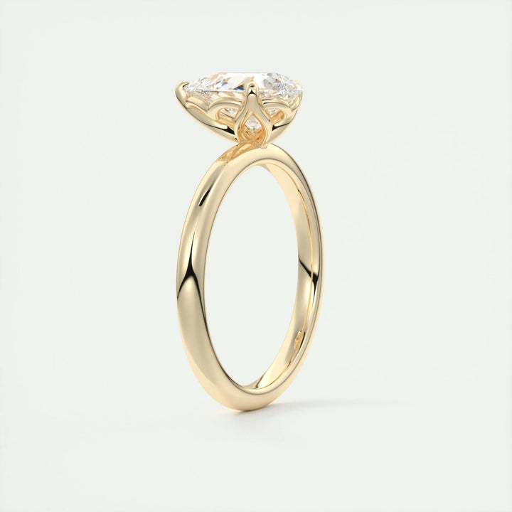 2ct Pear F - VS1 Diamond Solitaire Engagement Ring - Doozy Diamonds