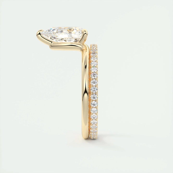2ct Pear Shaped F - VS1 Lab Grown Diamond Solitaire Engagement Ring - Doozy Diamonds
