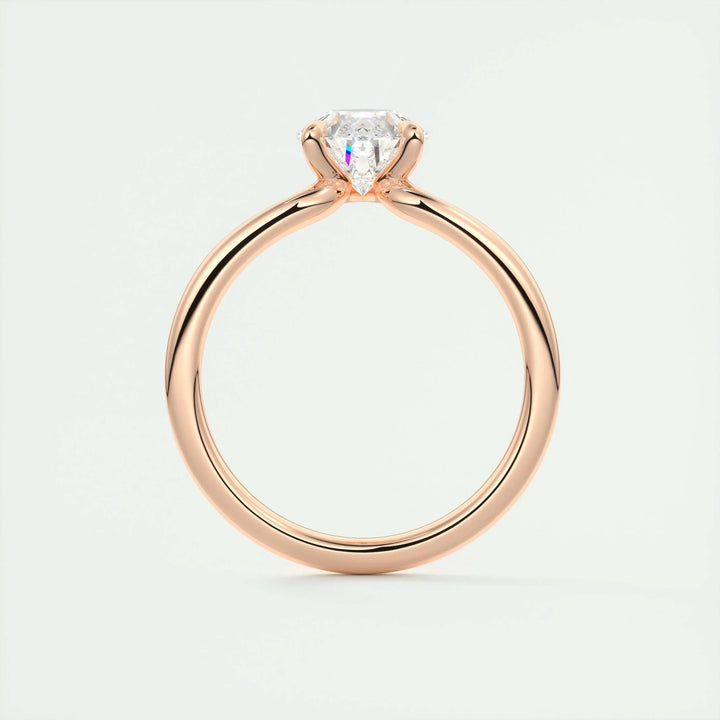 2ct Pear Shaped F - VS1 Lab Grown Diamond Solitaire Engagement Ring - Doozy Diamonds
