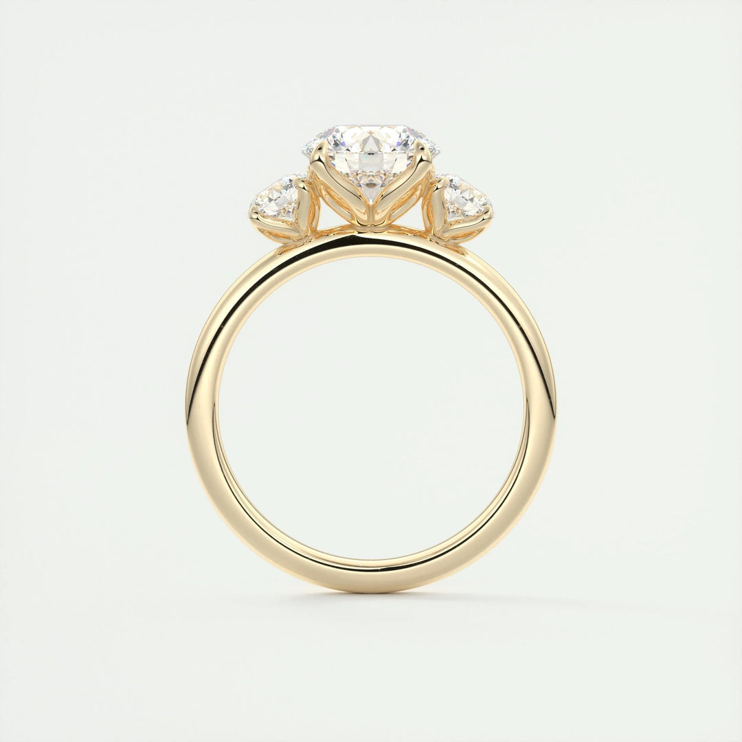 round brilliant engagement ring,
