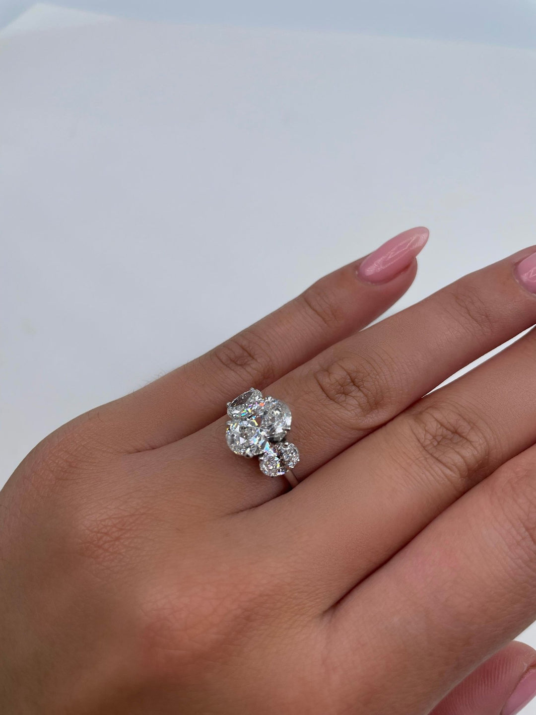 oval cut diamond wedding ring for women