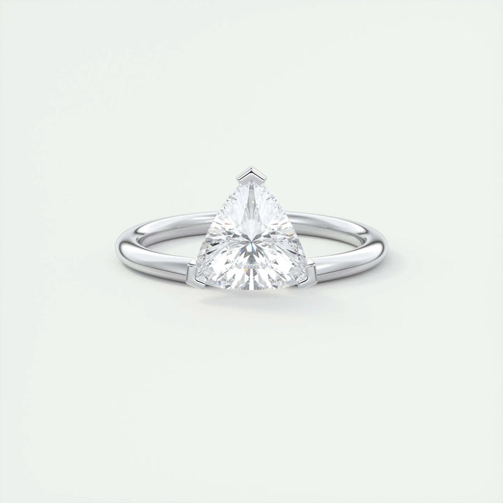 1.5ct Trillion Cut F- VS1 Lab Grown Diamond Solitaire Engagement Ring