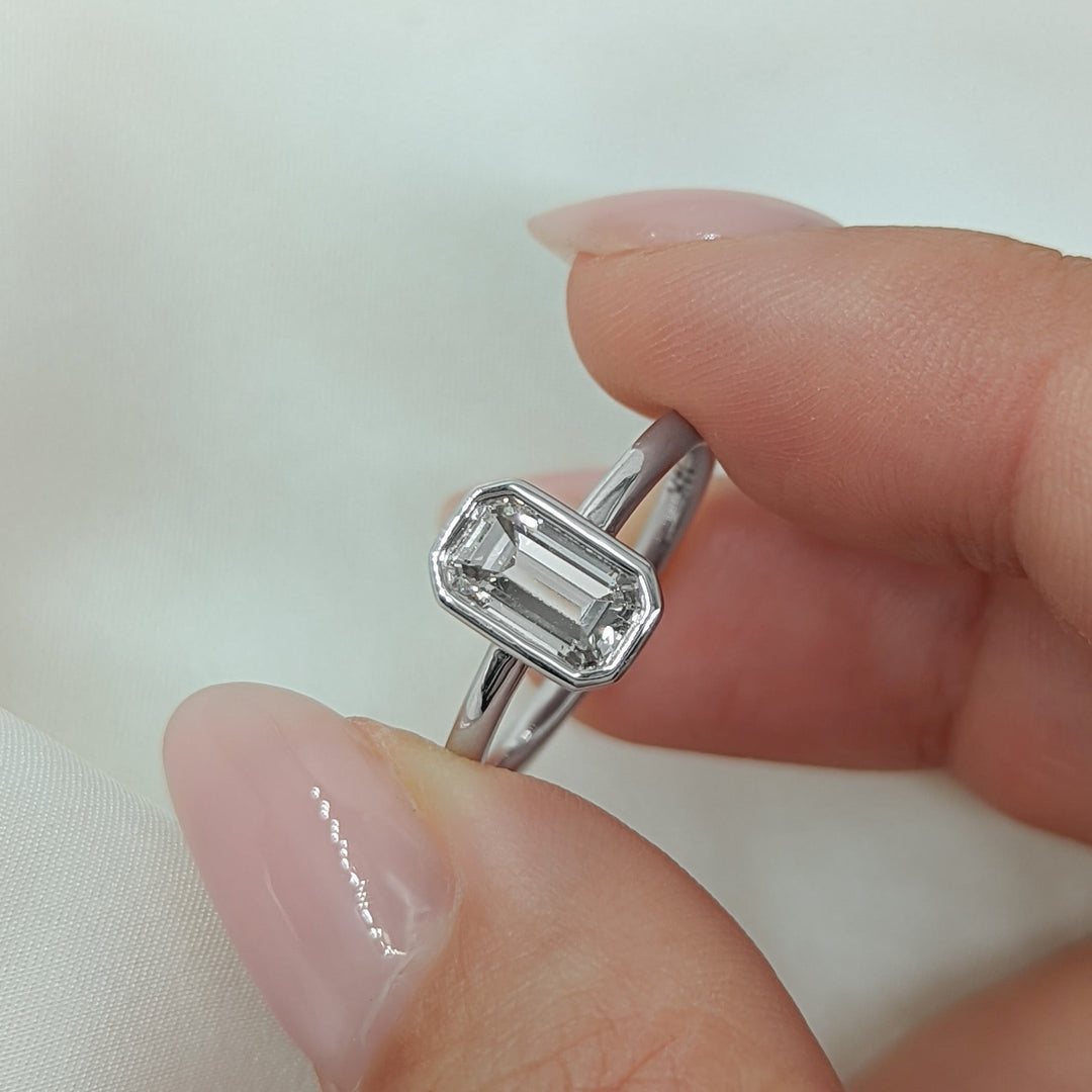 unique bridal ring, luxury wedding ring, designer bridal ring, custom engagement ring, fashion engagement ring, secure diamond setting, sleek engagement ring,